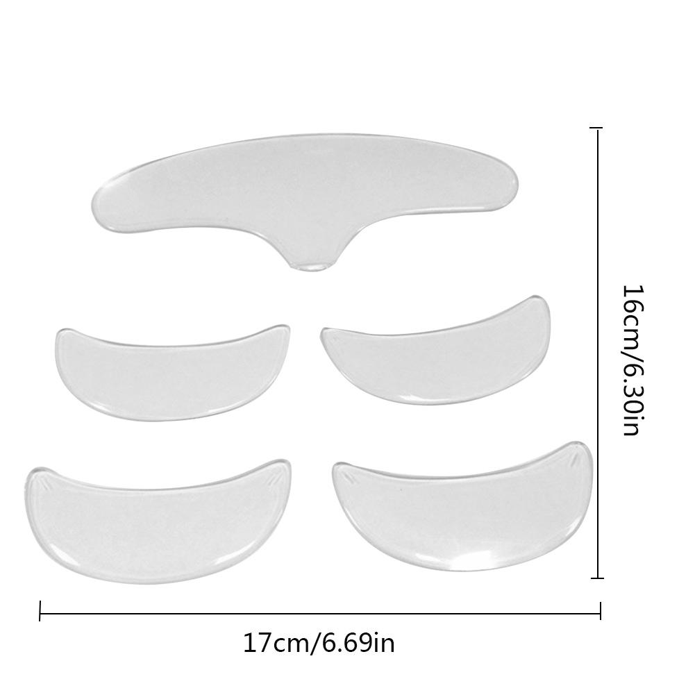 Patchs Silicone Anti-Rides — Front & Contour des Yeux (5pcs)