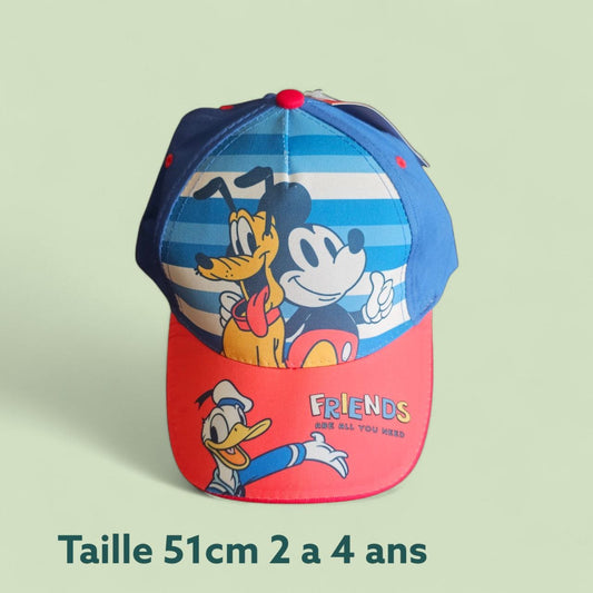 Casquette Mickey & Friends – Le Style Iconique pour Tes Petits Aventuriers !