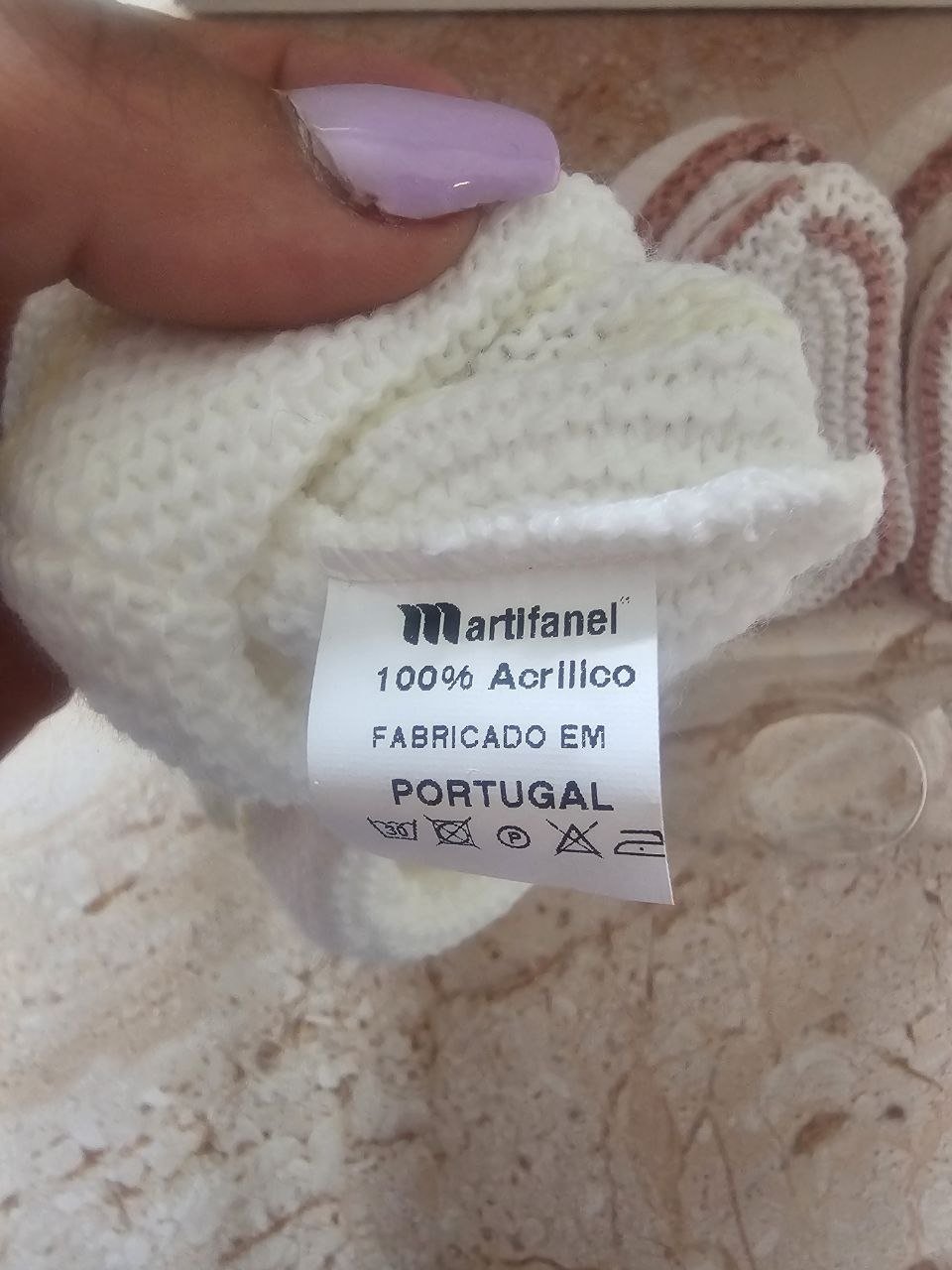 Lot de 2 Paires de Chaussons Bébé Tricotés – Fille & Garçon | Fabriqué au Portugal