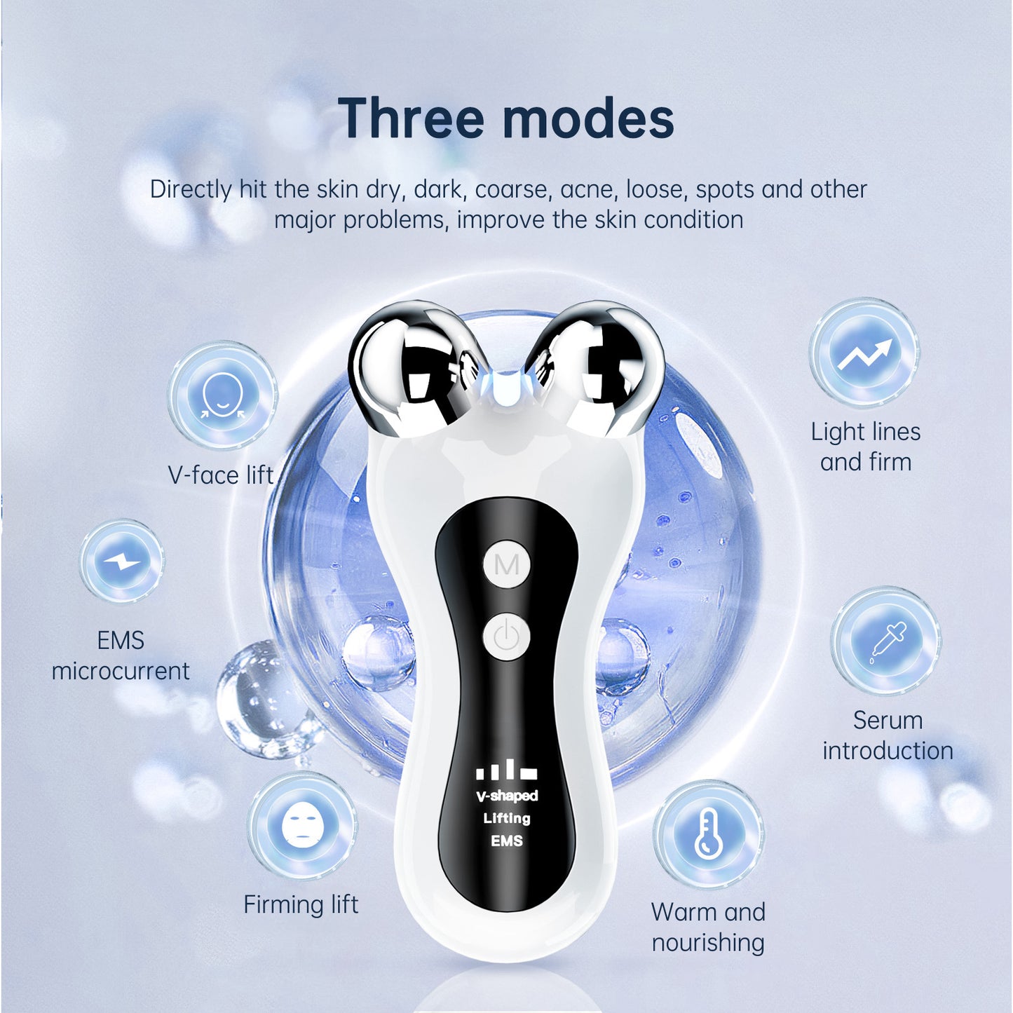 Instrument Lifting Visage — EMS, Luminothérapie & Chaleur 3-en-1