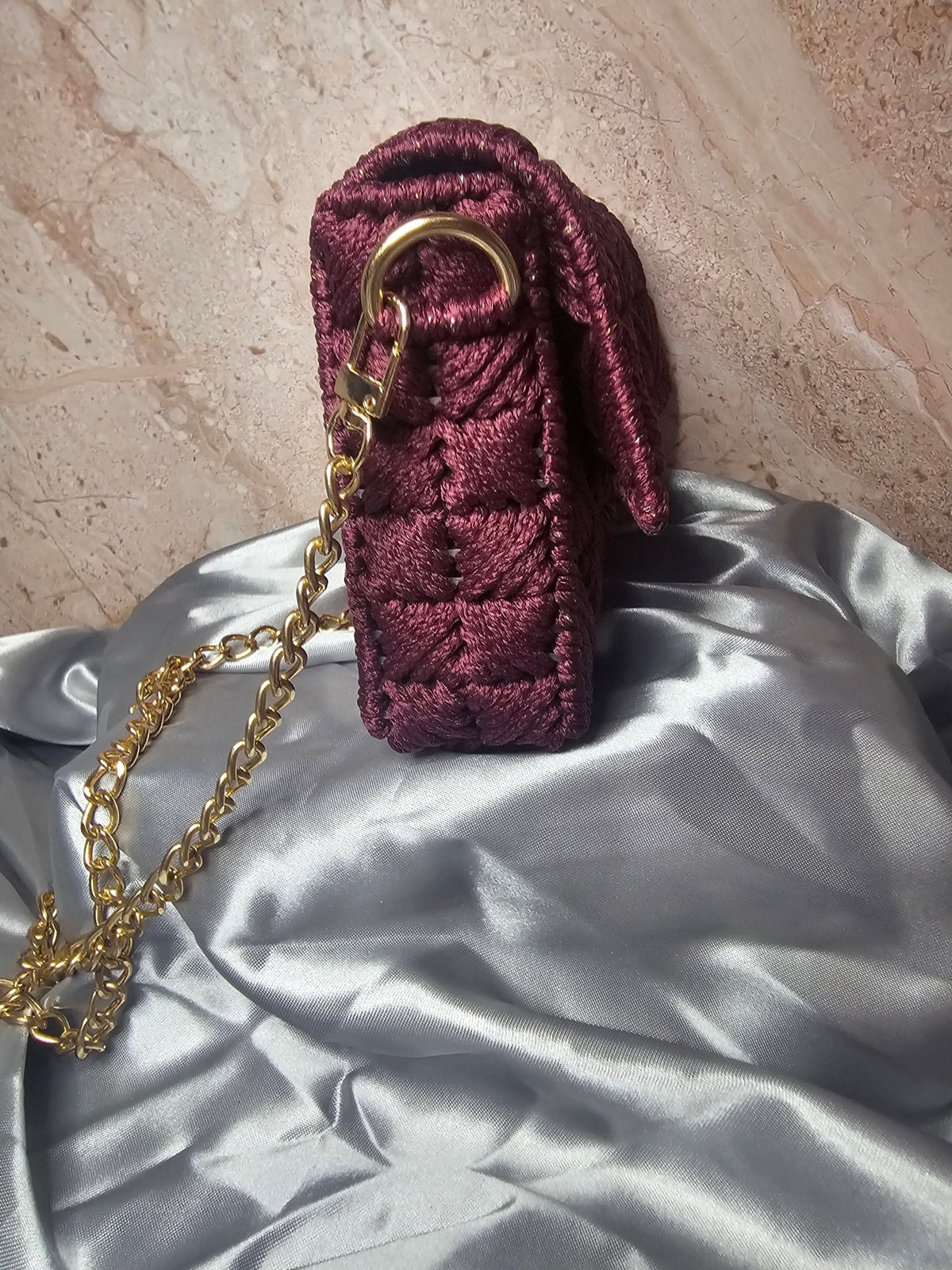 Sac Diamond — Bordeaux (pièce unique)