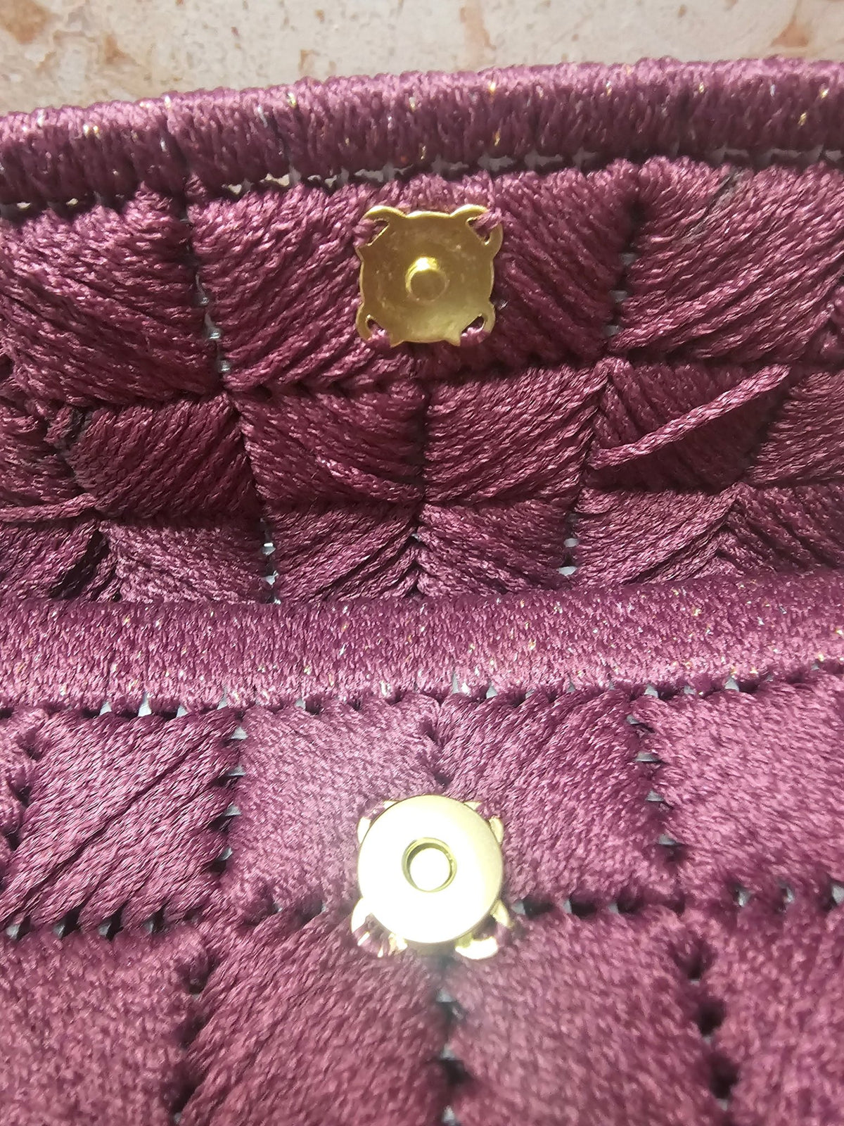 Sac Diamond — Bordeaux (pièce unique)