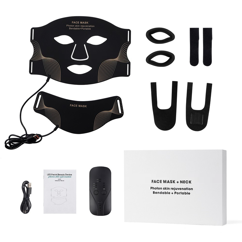 Masque LED Visage & Cou — Luminothérapie 7 Couleurs