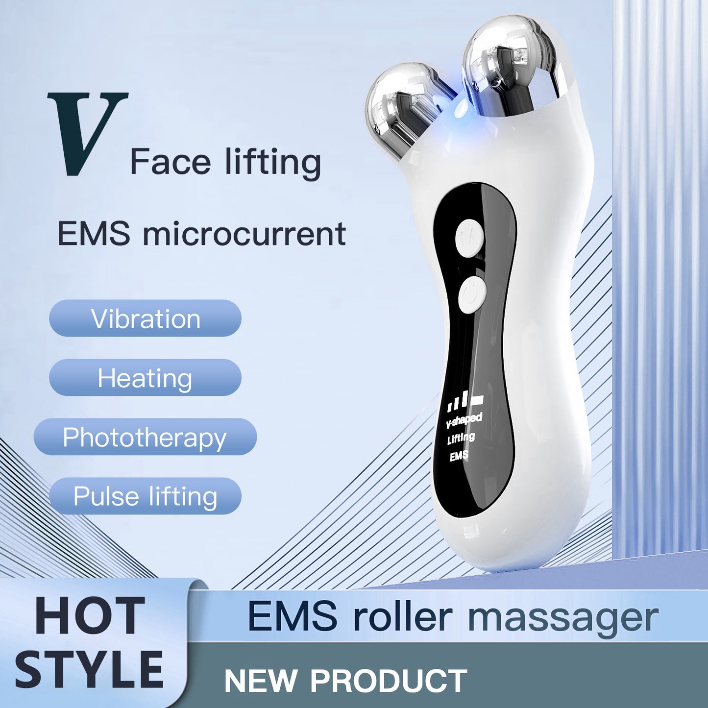 Instrument Lifting Visage — EMS, Luminothérapie & Chaleur 3-en-1