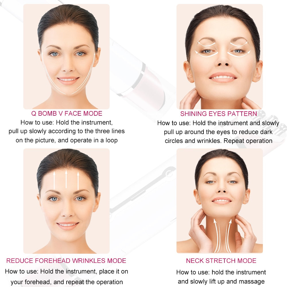 Masseur Contour des Yeux — RF, Chaleur & Luminothérapie 4-en-1