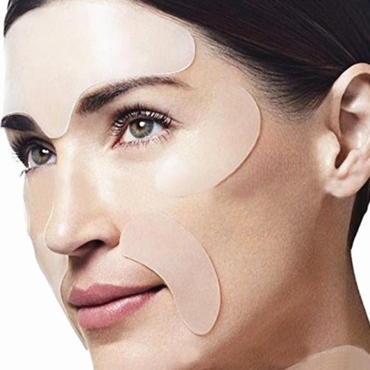 Patchs Silicone Anti-Rides — Front & Contour des Yeux (5pcs)