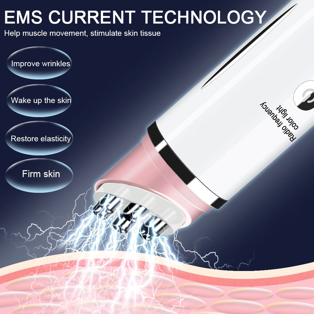Masseur Contour des Yeux — RF, Chaleur & Luminothérapie 4-en-1