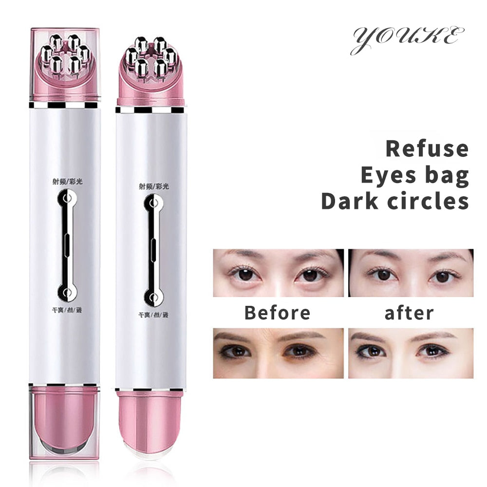 Masseur Contour des Yeux — RF, Chaleur & Luminothérapie 4-en-1