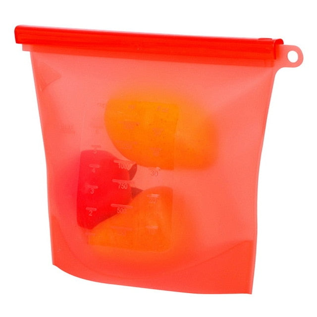 Sac Silicone Réutilisable Alimentaire – Anti-Gaspi Frigo, Four & Congélateur | GlowUpFamily