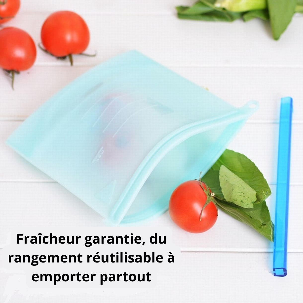 Sac Silicone Réutilisable Alimentaire – Anti-Gaspi Frigo, Four & Congélateur | GlowUpFamily