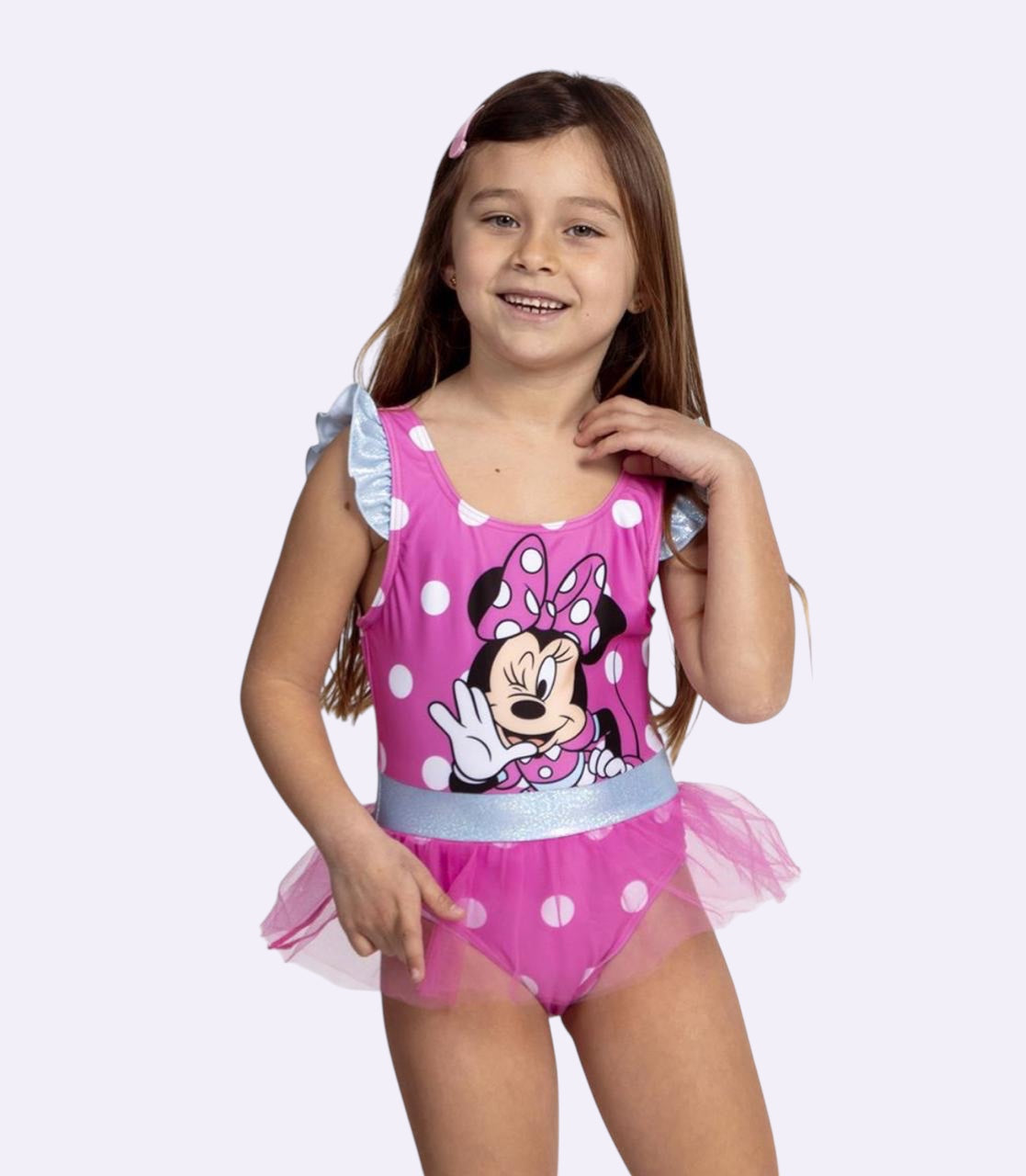 Maillot de Bain Minnie Mouse Rose – La Petite Princesse de la Plage !
