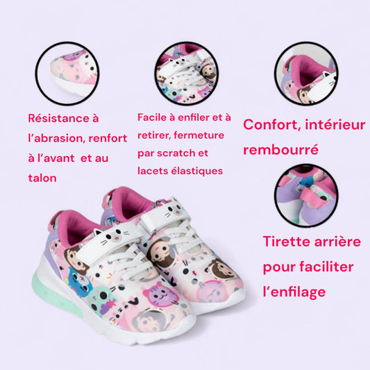 Baskets Lumineuses Gabby's Dollhouse – L'Éclat Magique pour Tes Minis !