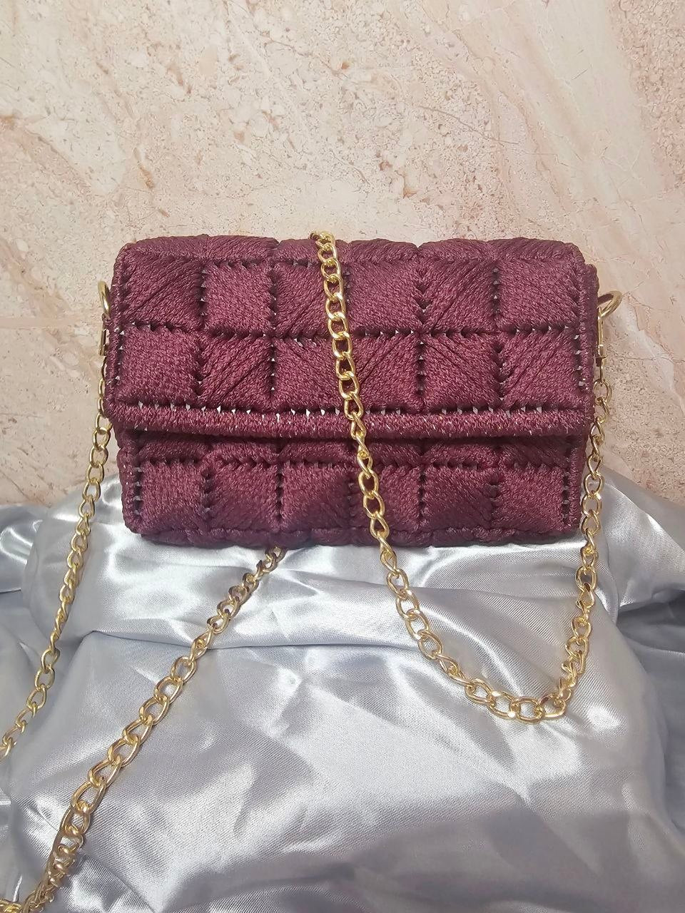 Sac Diamond — Bordeaux (pièce unique)