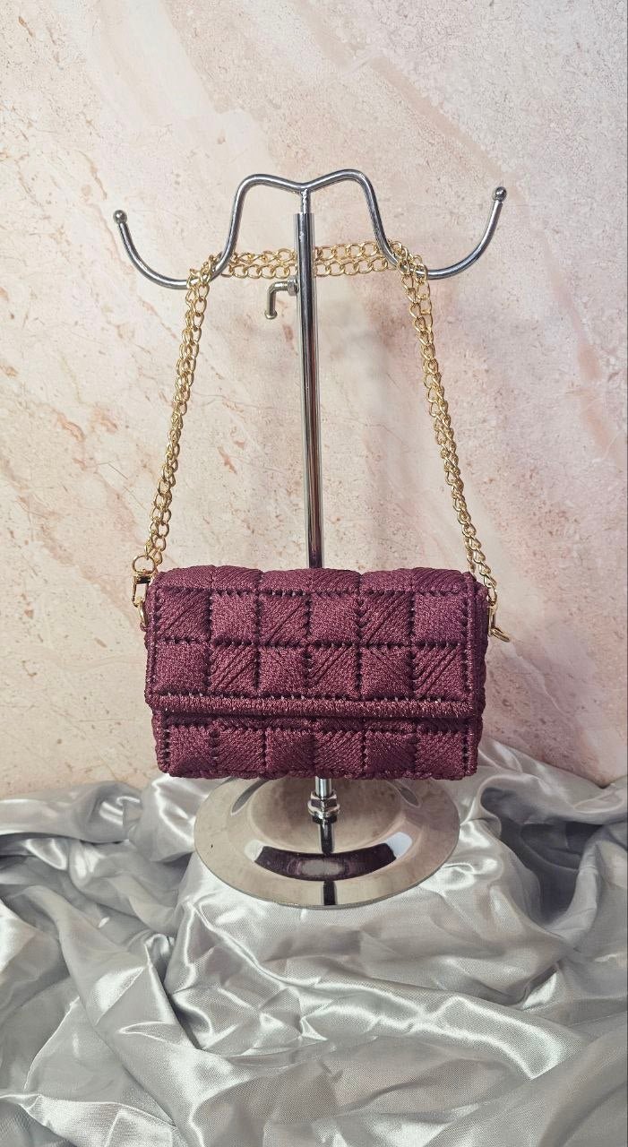 Sac Diamond — Bordeaux (pièce unique)