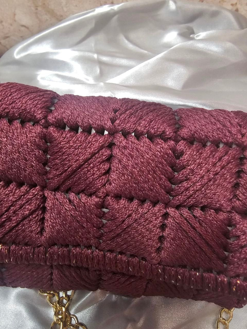 Sac Diamond — Bordeaux (pièce unique)